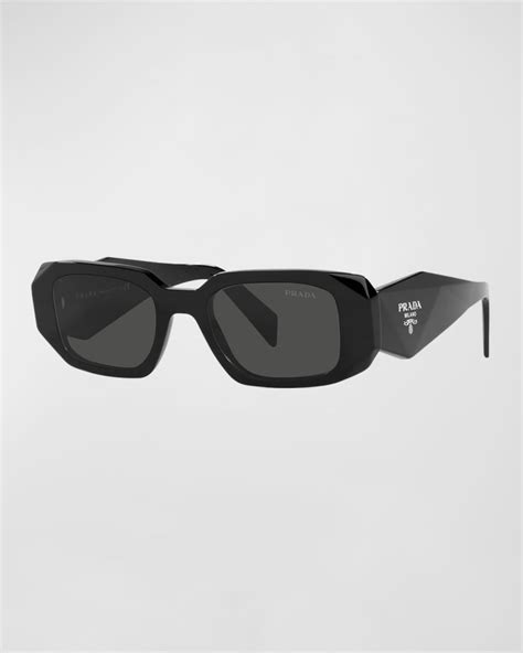 prada men's rectangle acetate sunglasses|Prada 55mm square sunglasses.